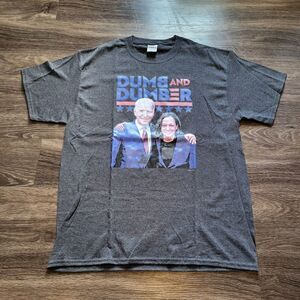 Joe Biden Kamala Harris Dumb and Dumber Tee Screen Print Tee Shirt Mens Large